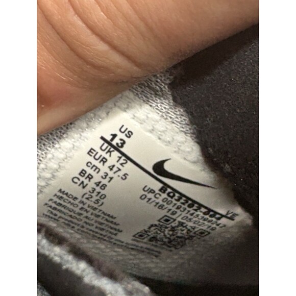 Size 13 - Nike Zoom Gravity Black Anthracite Mens Running Shoes Sneakers Gray - Picture 7 of 7